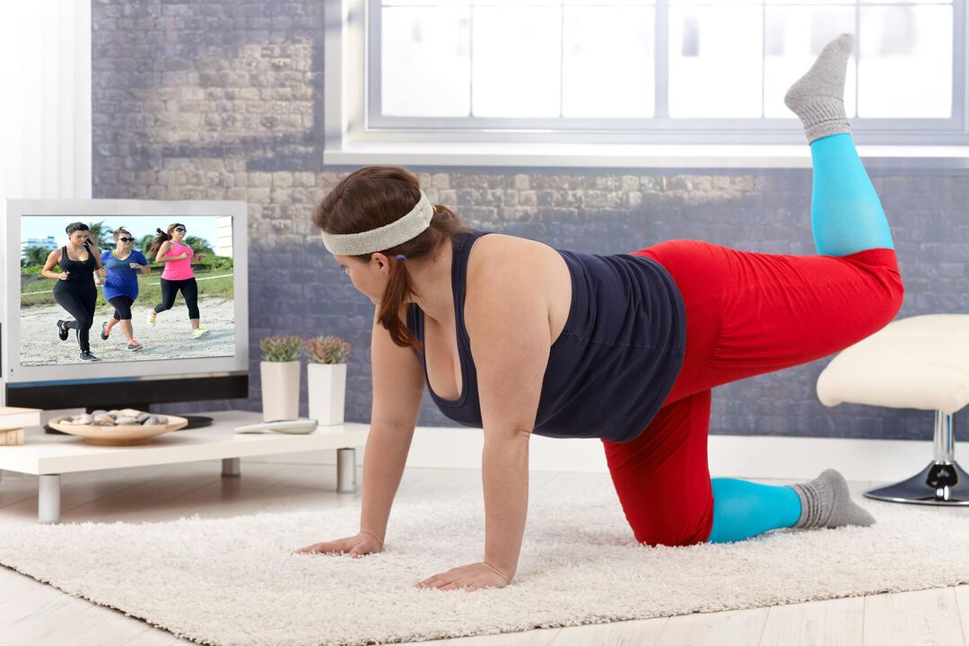 Ασκήσεις απώλειας βάρους μπροστά στην τηλεόραση