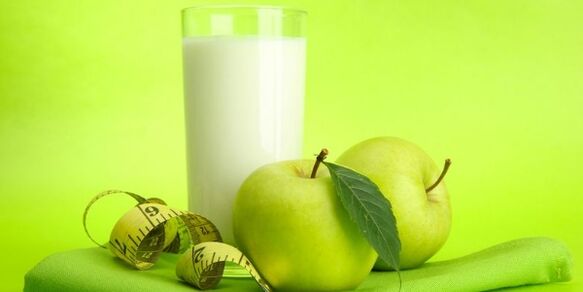 Κεφίρ και μήλα για απώλεια βάρους